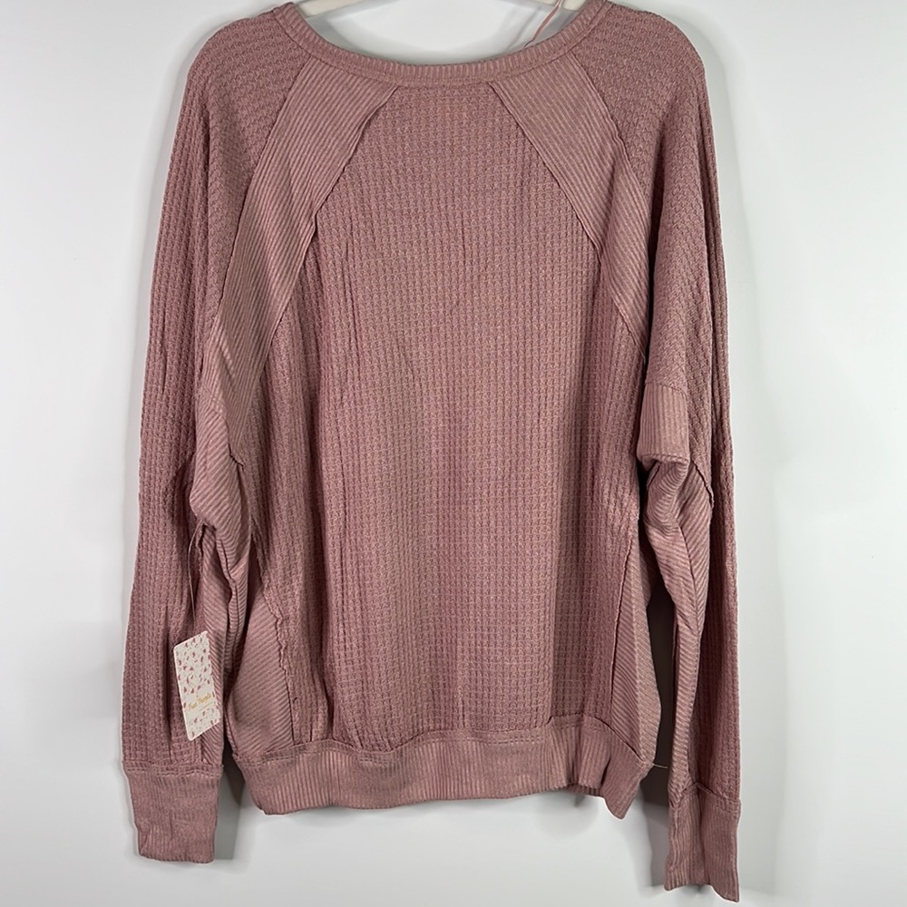 Free People Santa Clara Thermal in Mauve Size Medium - Picture 7 of 8